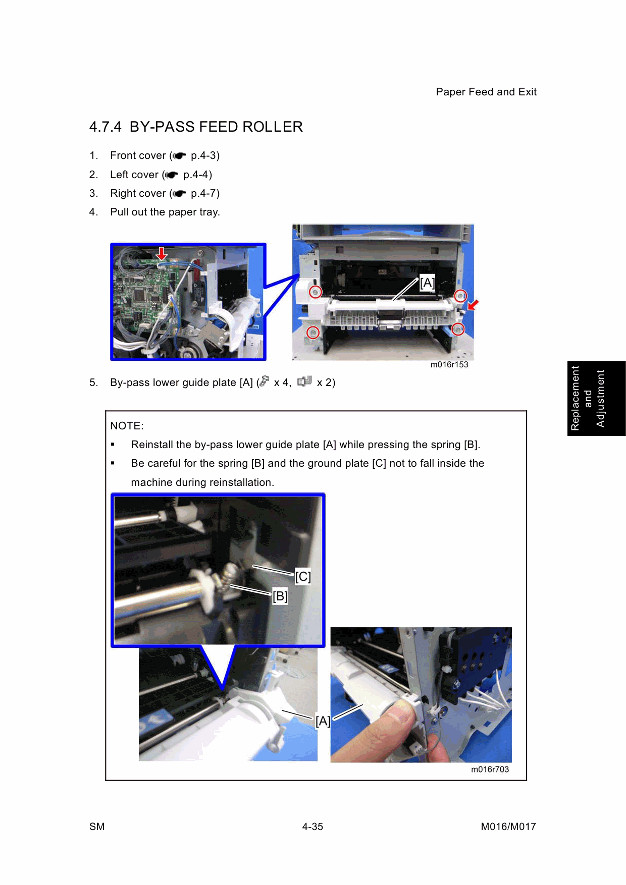 RICOH Aficio SP-3400SF 3410SF M016 M017 Parts Service Manual-3